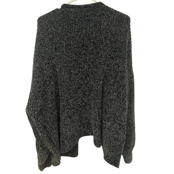 Time and Tru Black Open Front Cardigan Women's Size L Cozy Casual Knit Sweater - Picture 12 of 12